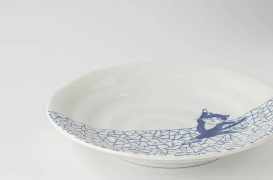 Tapas Plate 16.5cm Skating Cat Design