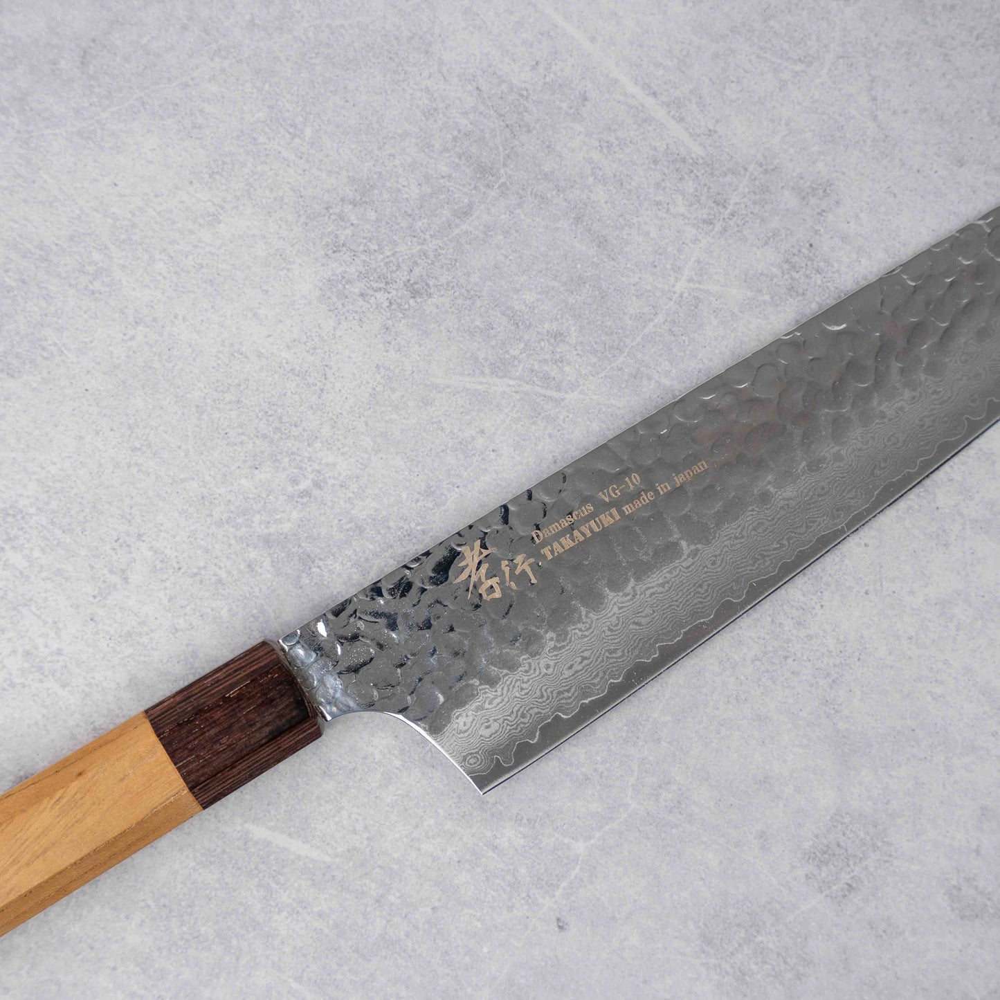 Saikai Takayuki 33 Layer Damascus Knife, Kengata Gyuto, Blade 19cm