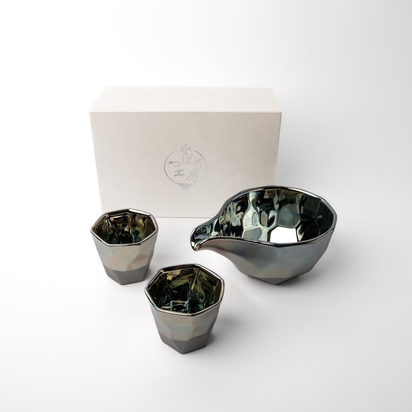 Gift Sake Set / Faceted Ink