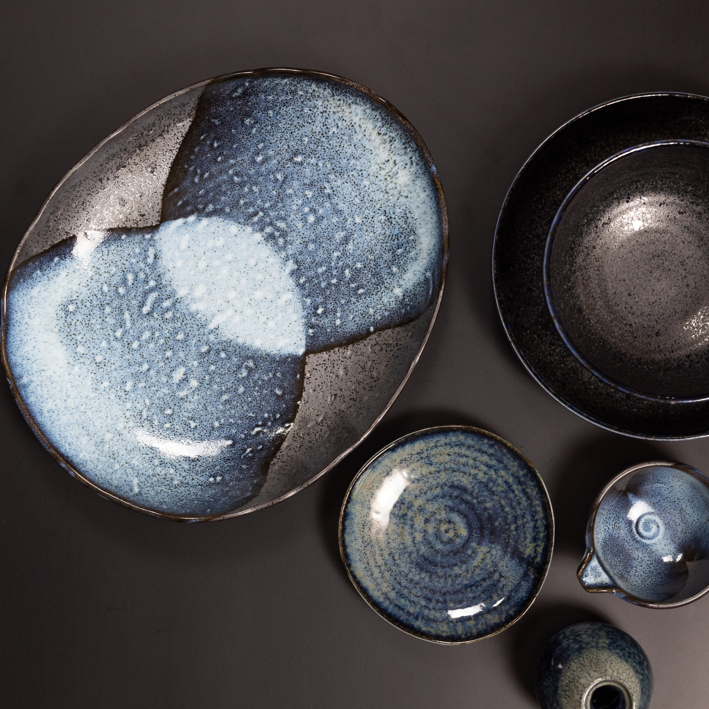 Platter 30cm Storm Glaze