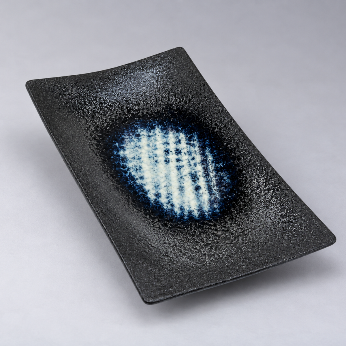 Platter Rectangular 33cm Blue Pool Glaze