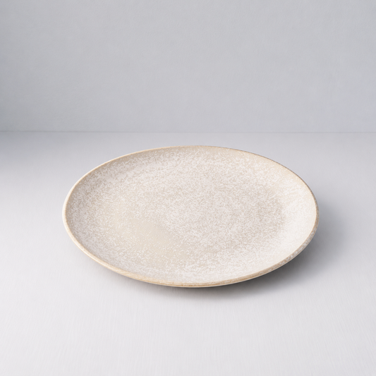 Dinner Plate 24cm White Fade Glaze