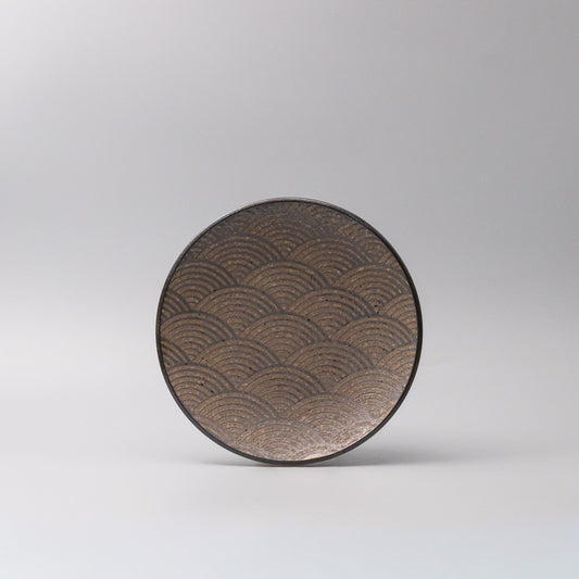 Plate 23cm Earth Wave Glaze