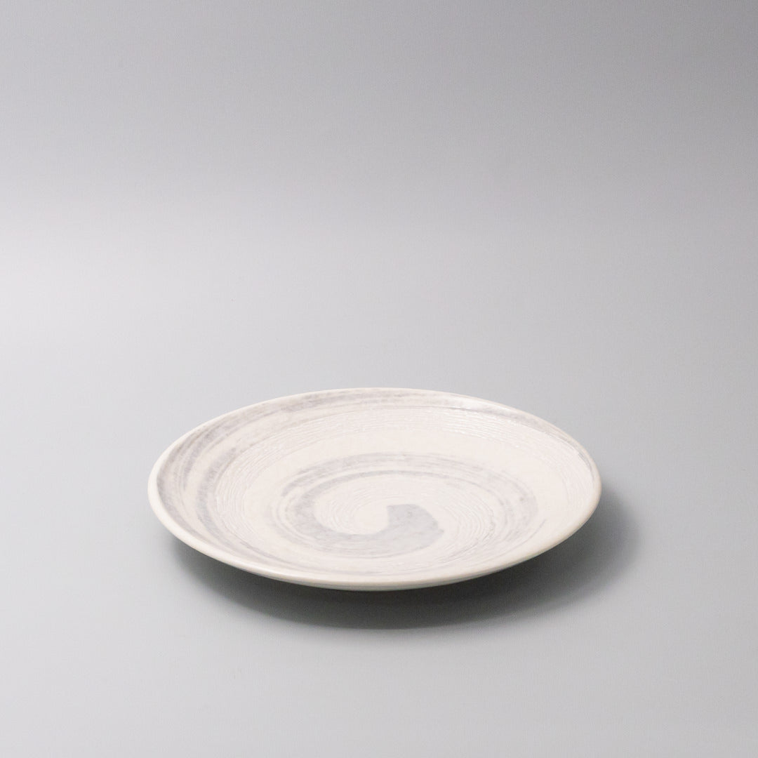 Dinner Plate 23cm Grey Swirl Glaze
