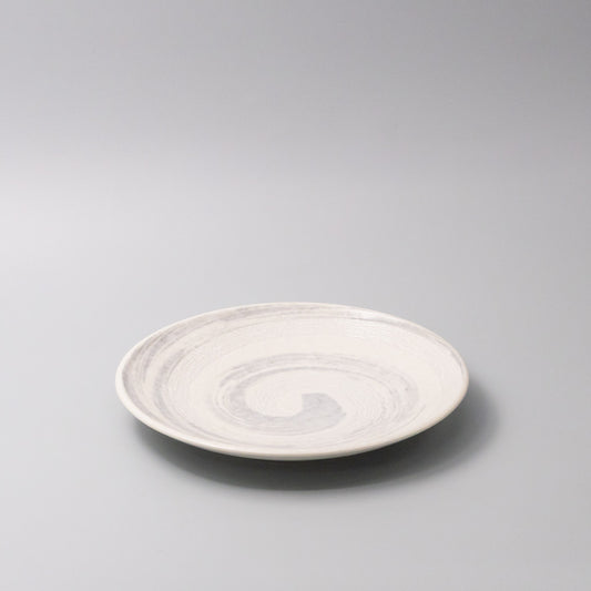 Dinner Plate 23cm Grey Swirl Glaze