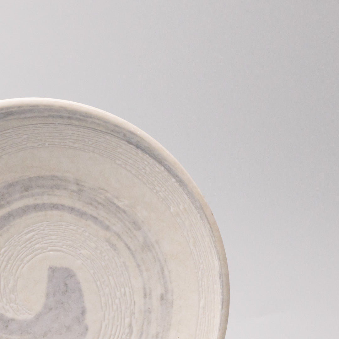 Dinner Plate 23cm Grey Swirl Glaze