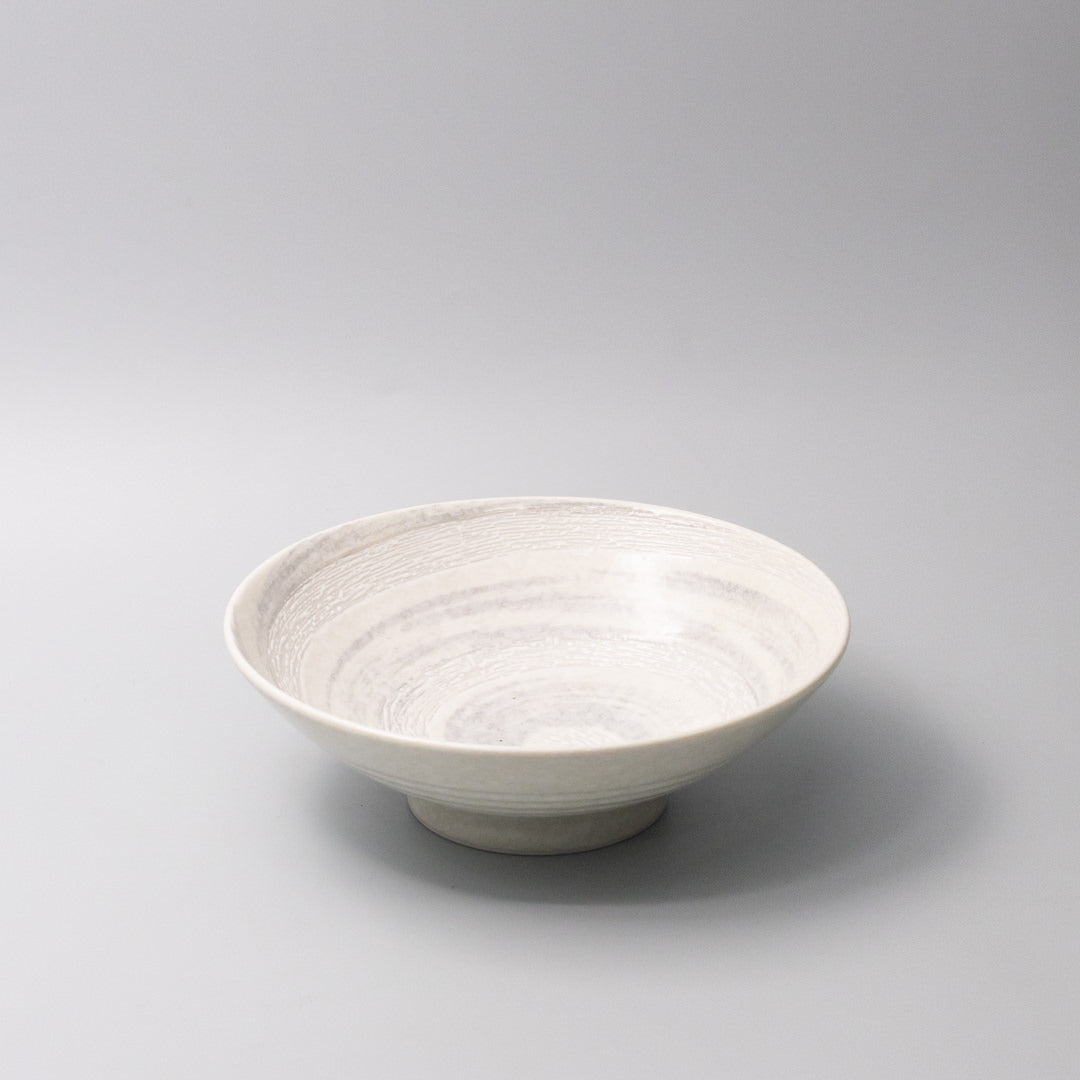 Ramen Bowl 24cm Grey Swirl Glaze