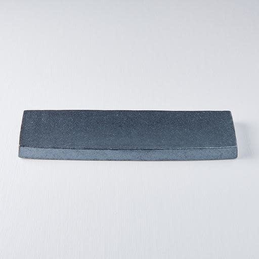 Rectangular Plate, 33 x 9 cm, Ceramic, Craft Black Glaze, Regular Rim