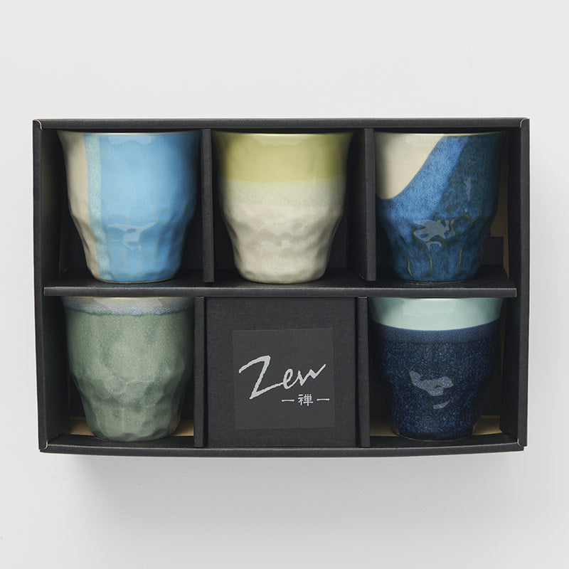 Gift Set Five Cups 260 ml / Ryosai Glazes