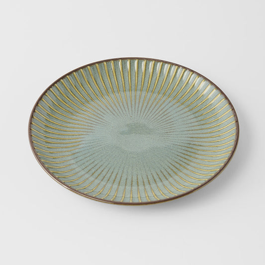 Side Plate 20.5 cm / Green Sendan Glaze