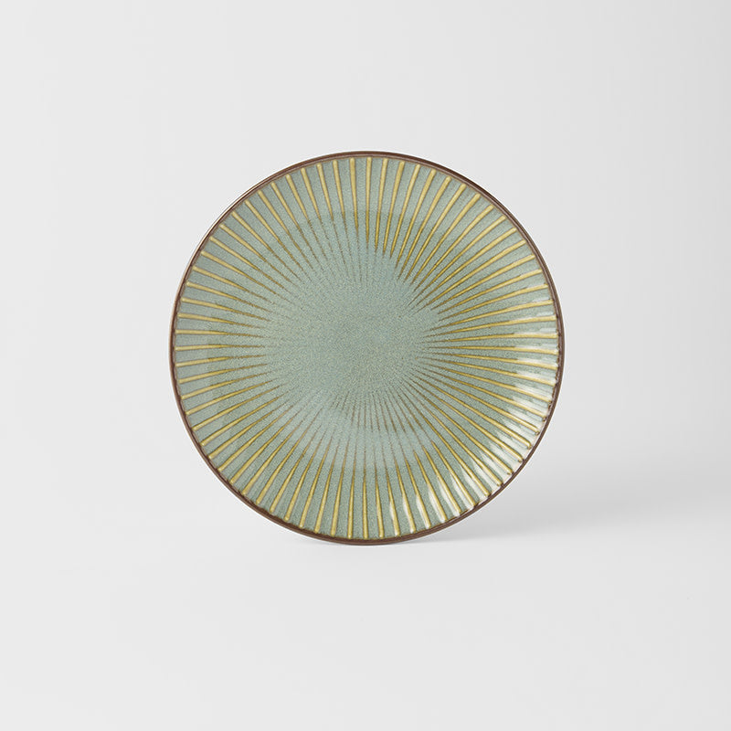 Side Plate 20.5 cm / Green Sendan Glaze