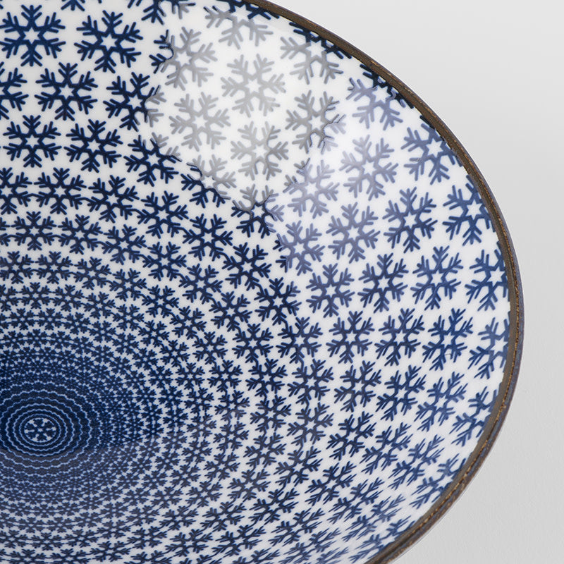 Large Bowl 25 cm, 900 ml / Radiating Snowflake Design