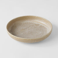 Plate High Rim 20cm White Fade Glaze