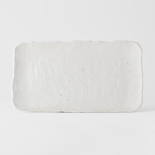 Platter Rectangular 35cm Shell Glaze