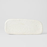 Plate Rectangular 28.5cm Shell White Glaze