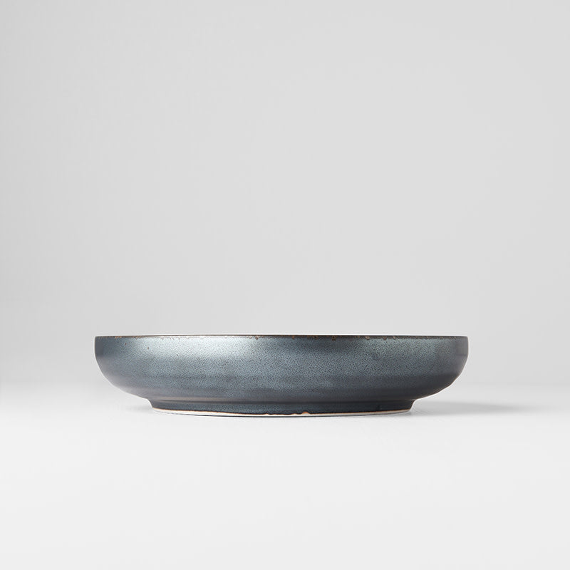 Black Pearl Plate, High Rim, 22 cm