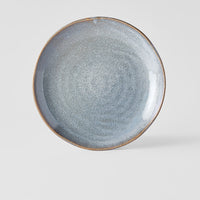 Dinner Plate Organic 24cm Steel Grey Glaze