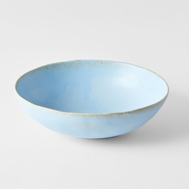 Medium Oval Bowl 16.5 cm, 300 ml / Soda Blue Glaze