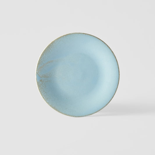 Tapas Plate 17cm Soda Blue Glaze