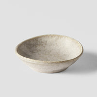 Sauce Dish organic shape 8cm White Fade Glaze