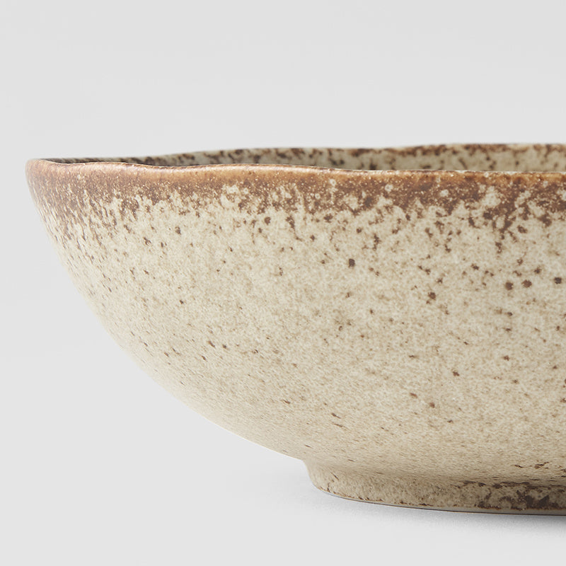 Sand Fade Oval Bowl 17 x 15 cm, 300 ml