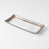 Plate Rectangular 29x12cm Akane Grey