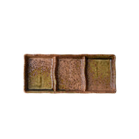 Triple Dish Rectangular / Wabi Sabi Glaze