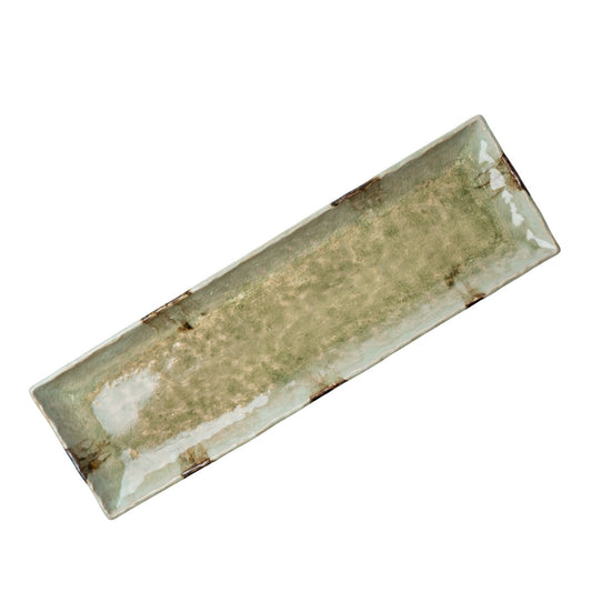 Platter Rectangular / Bamboo Green Glaze