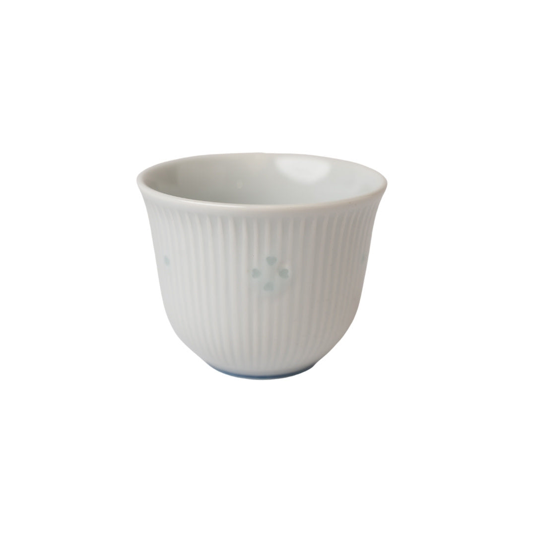 Teacup 150ml / Fine White Ridged Glaze