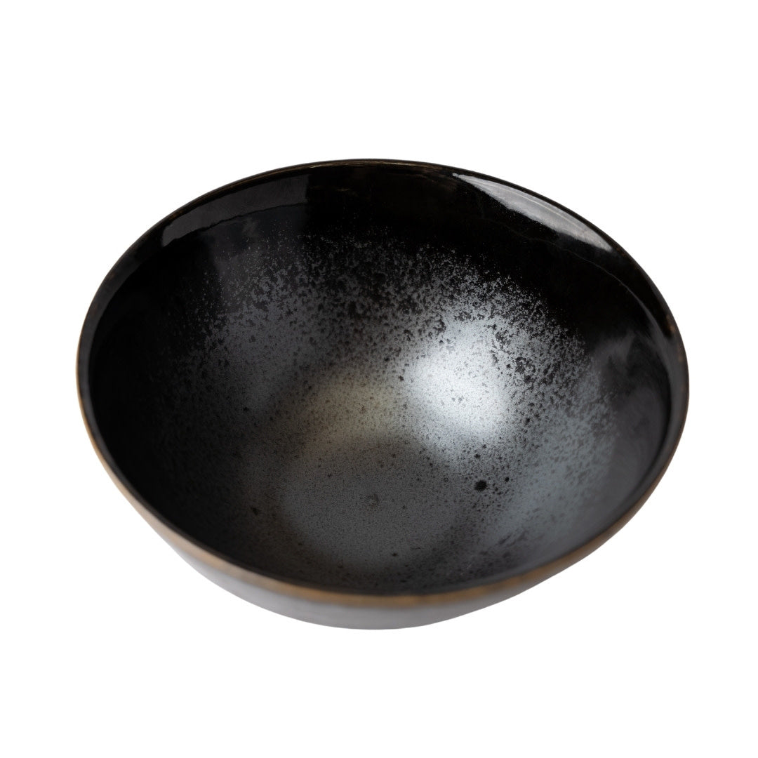 Large Bowl 800 ml / Black Meteor Glaze / 18cm