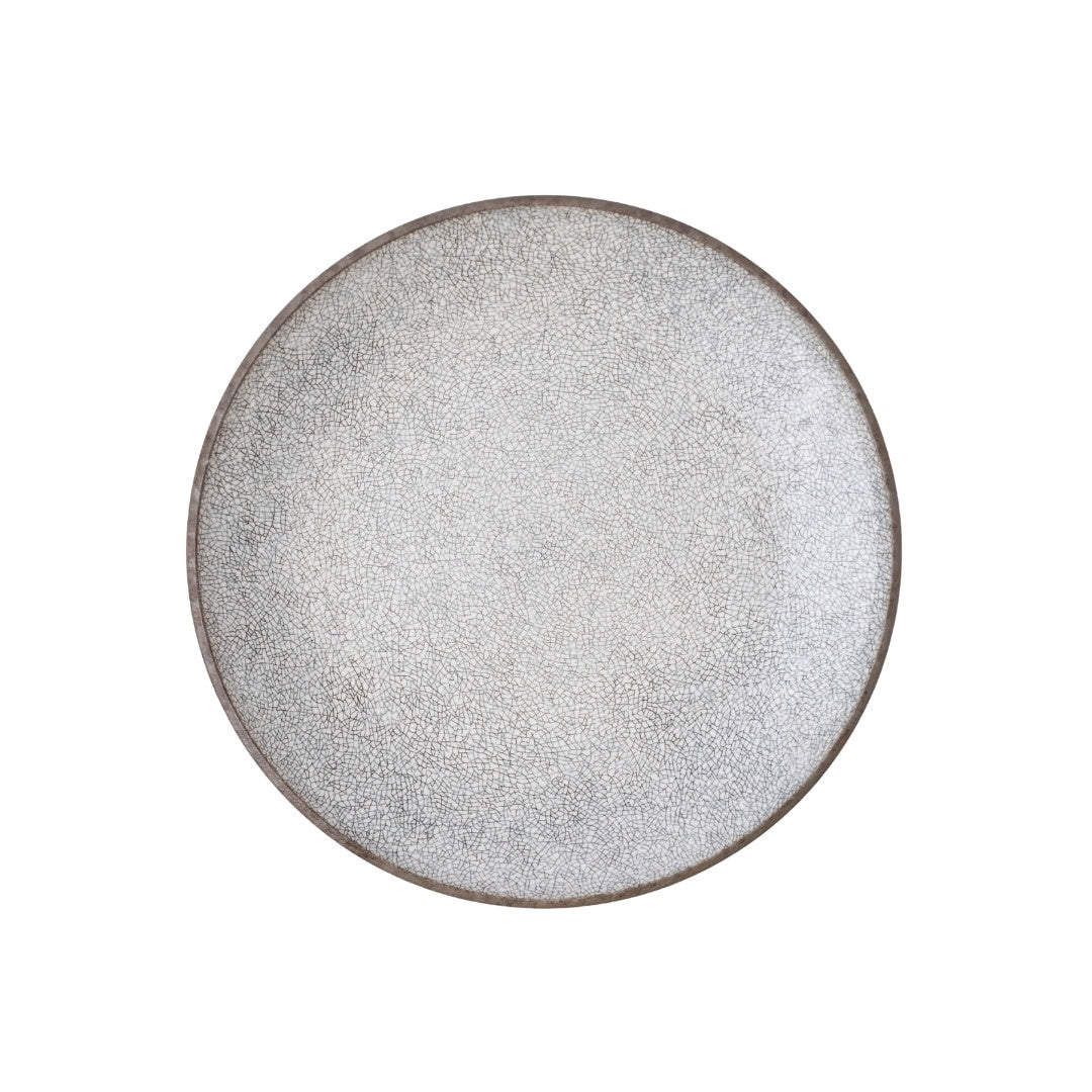 Large Dinner Plate 29 cm / Crazed Grey Glaze