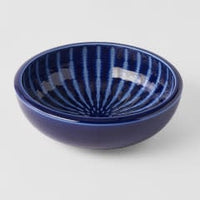 Thick Edge Bowl 1600 ml / Cobalt Rays Glaze / 24 cm