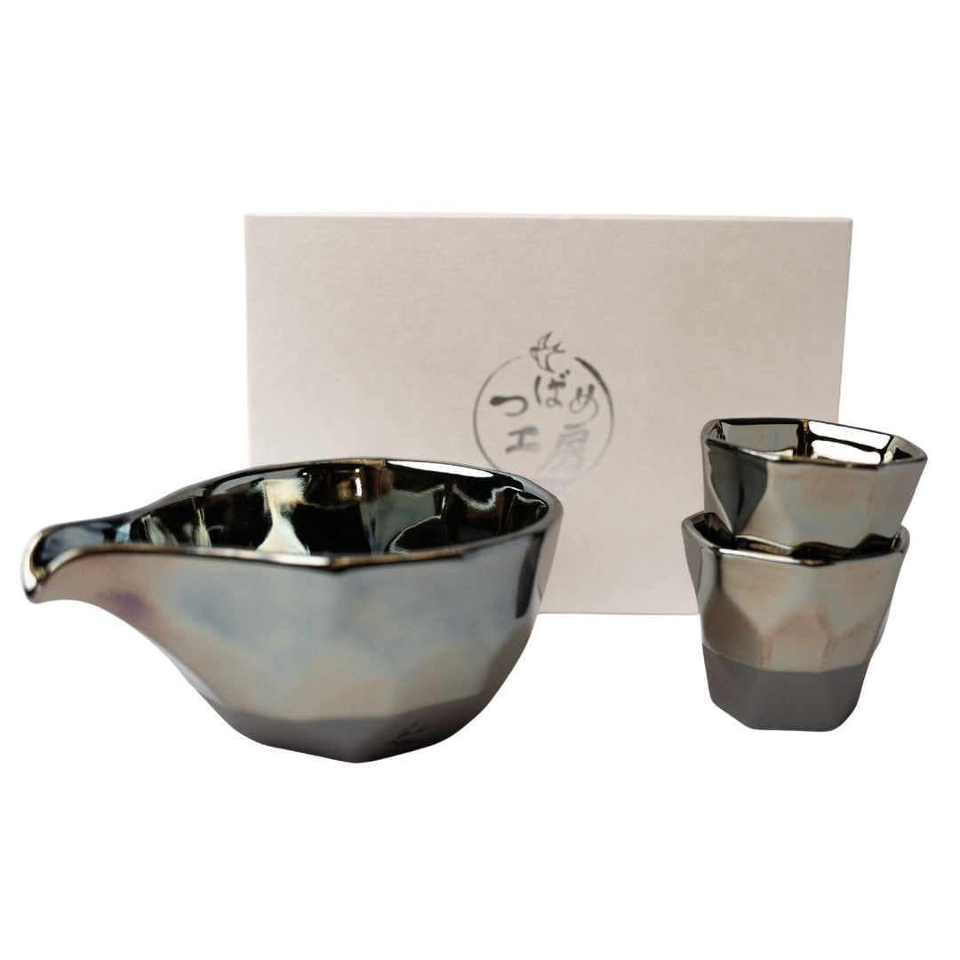 Gift Sake Set / Faceted Ink