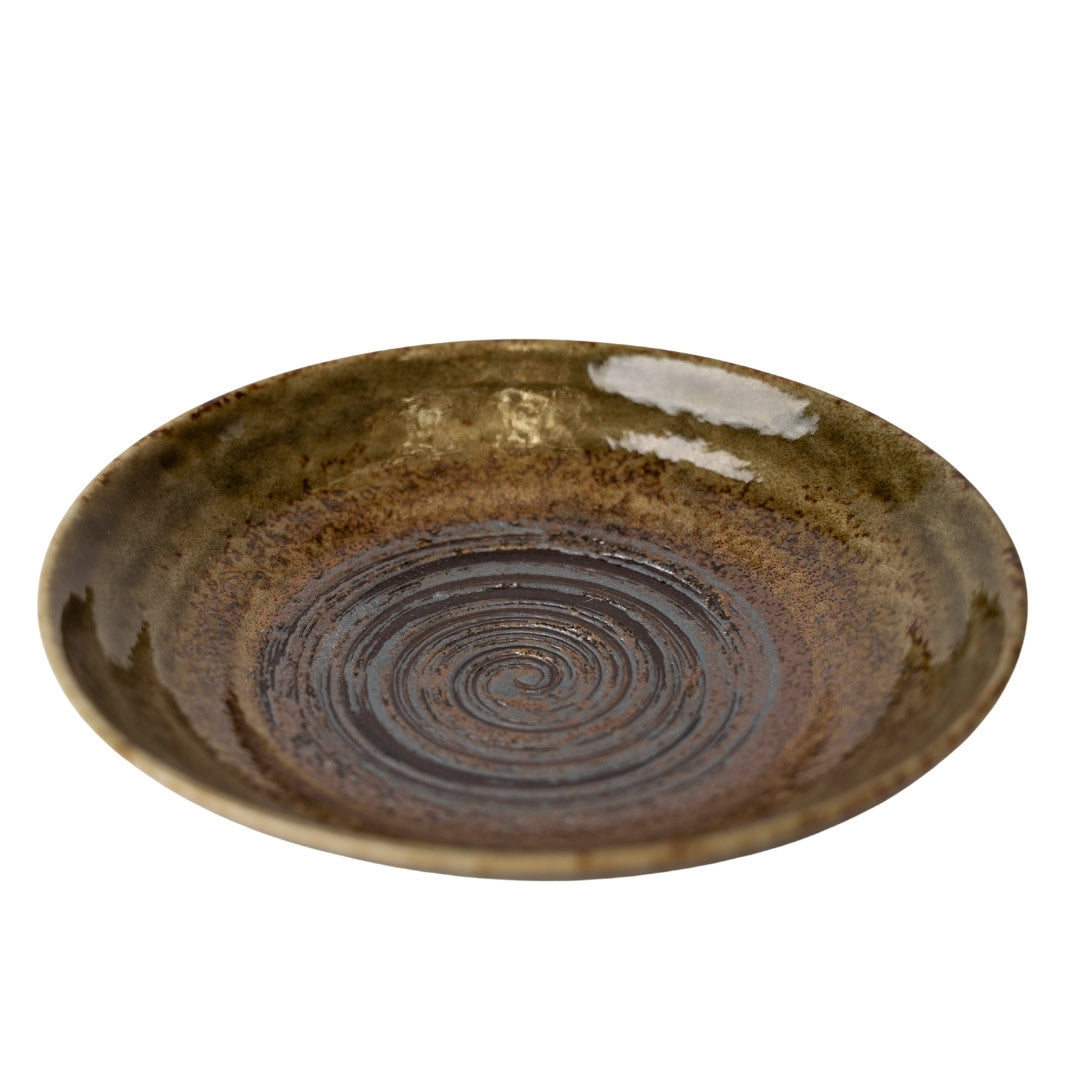 Shallow Bowl 500 ml / Chestnut Glaze / 23cm