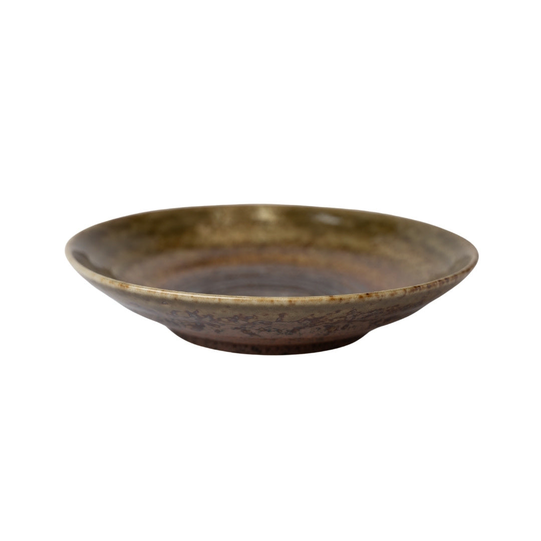 Shallow Bowl 500 ml / Chestnut Glaze / 23cm