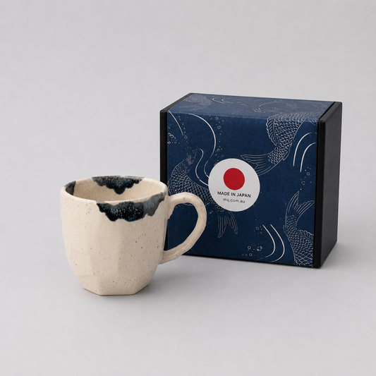 Mug in Gift Box 260ml Ink Brush Cream Glaze