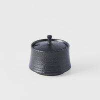 Sugar Pot 6cm Matte Black Glaze