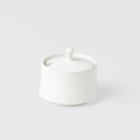 Sugar Pot 6cm White Fleck Glaze