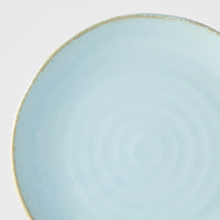 Organic Plate 24 cm / Soda Blue Glaze