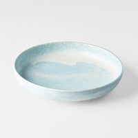 Plate High Rim 20cm Soda Blue Glaze