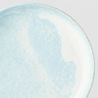 High Rim Plate 20 cm / Soda Blue Glaze