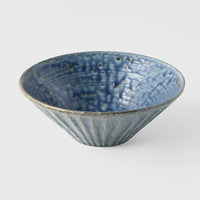 Bowl V Shape 18.5cm Craft Blue Glaze