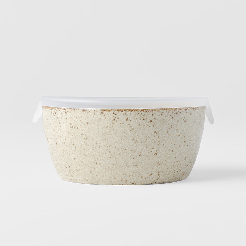 Lidded Bowl 13 cm, 400 ml / Sand Fade Glaze