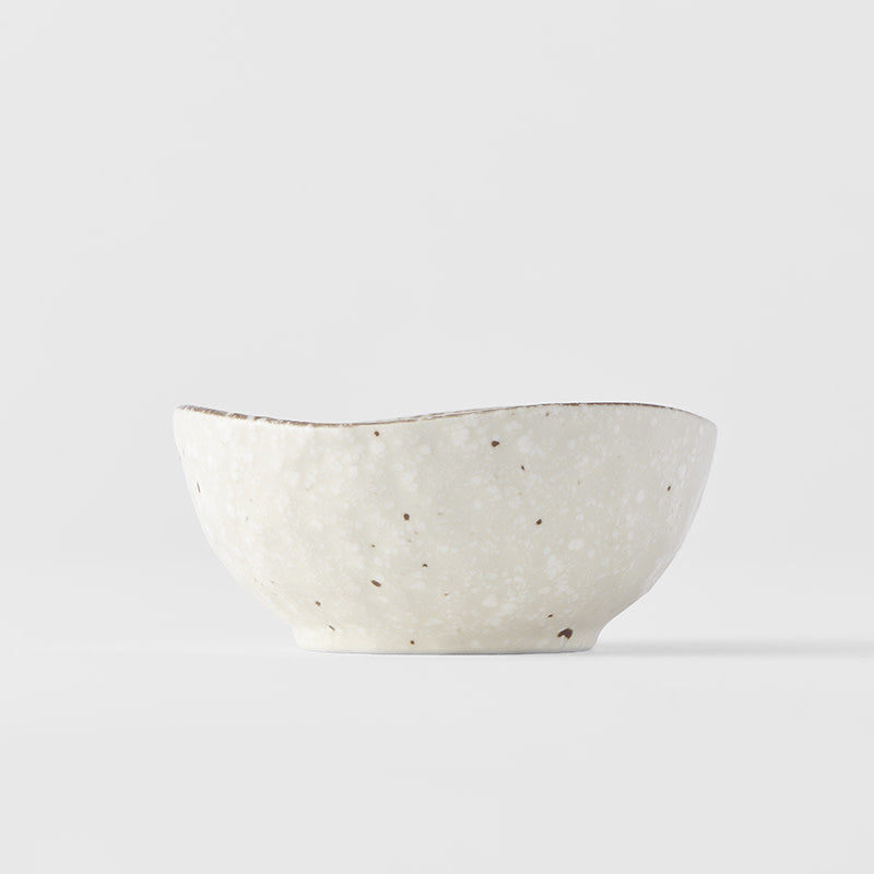 Sauce Dish Organic Shape 8.5cm Fleck Glaze