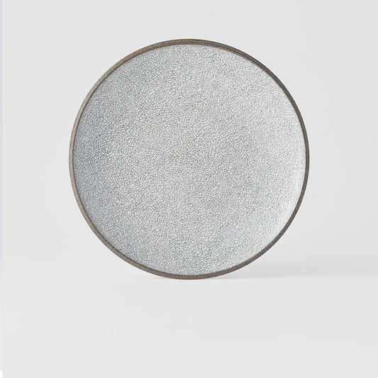 Crazed Grey Dinner Plate 25 cm