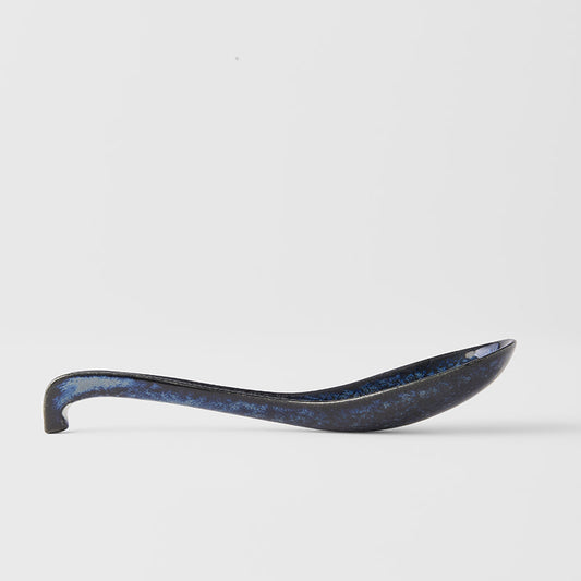 Large Spoon 17.5 cm / Indigo Blue Glaze