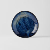 Tapas Plate Organic Shape 16.5cm Kanso Indigo Blue Glaze