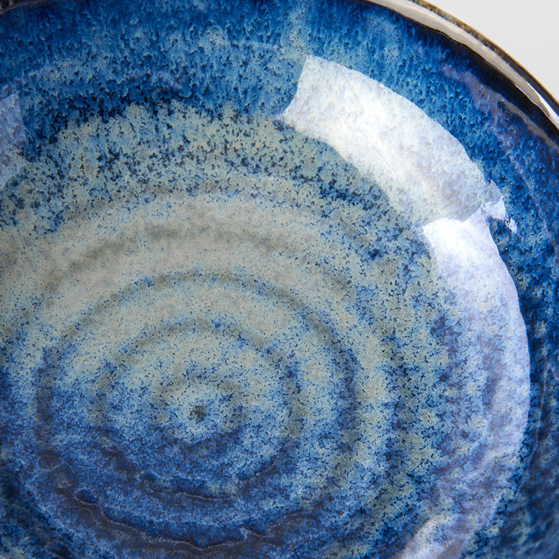 Small Organic Bowl 15 cm, 250 ml / Indigo Blue Glaze