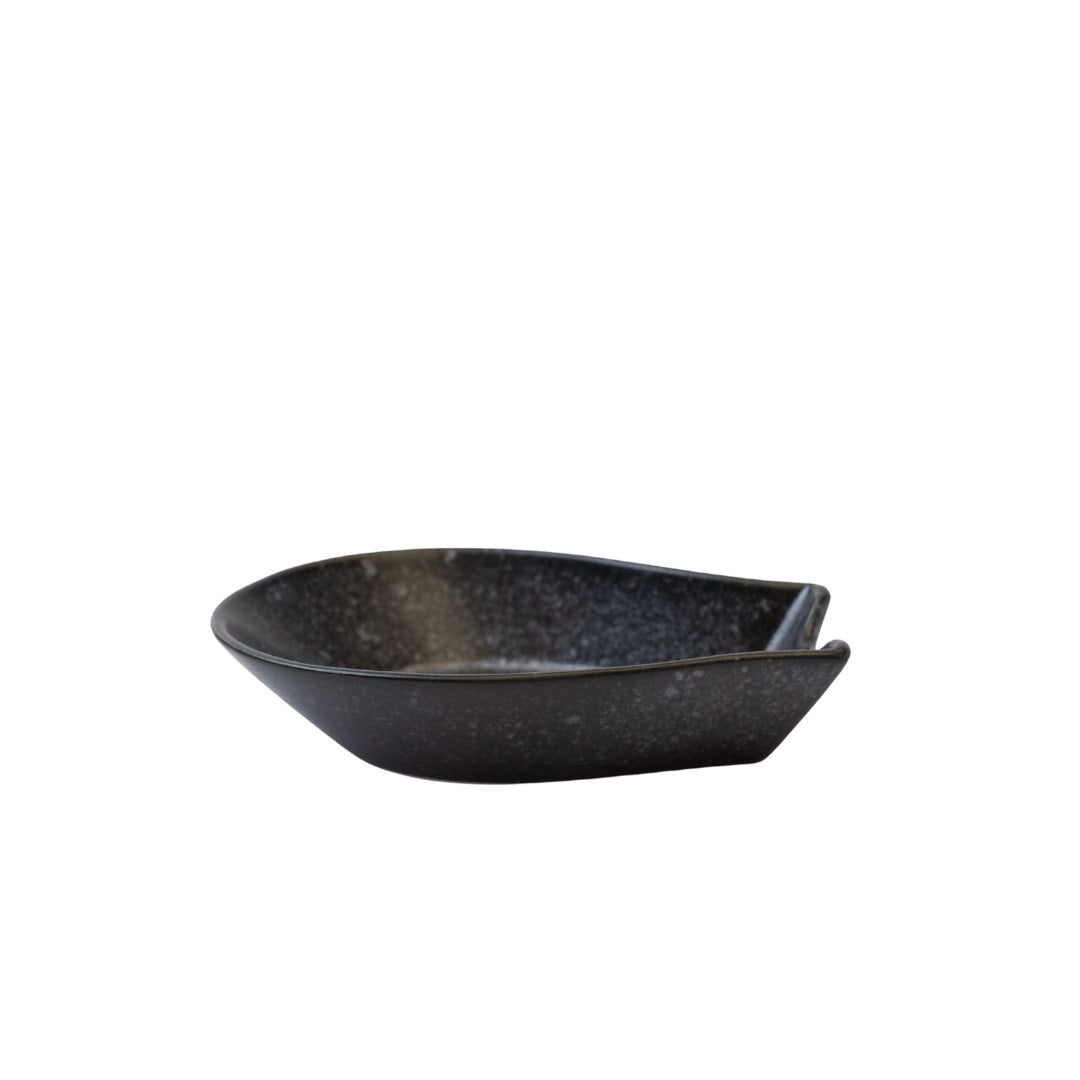 Spoon Rest Ramen / Matt Black Glaze