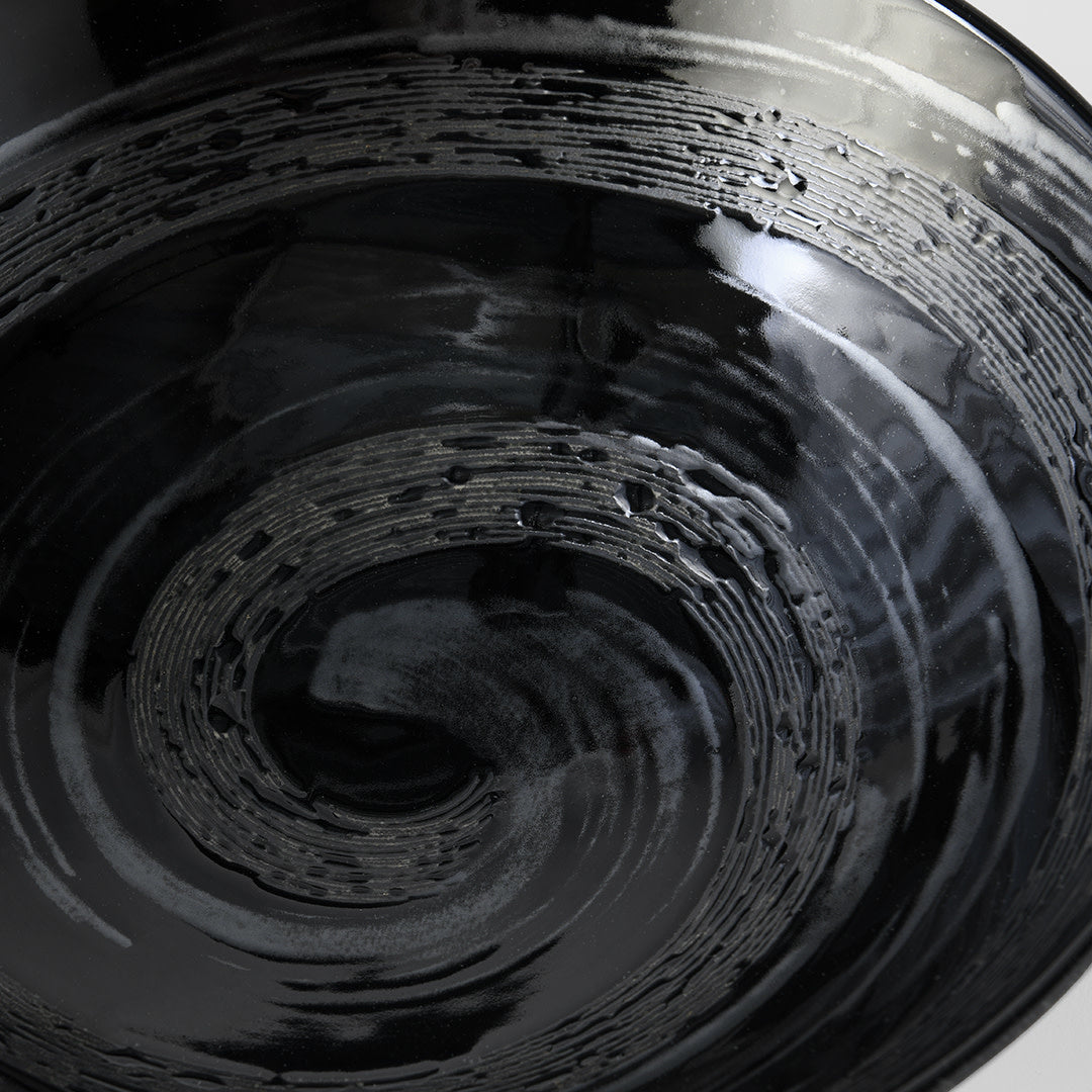 Gunmetal Swirl Ramen Bowl 24.5 cm, 900 ml